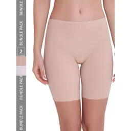 PLUMBURY Women Pack Of 2 Slim Fit Rapid-Dry Yoga Sports Shorts-picture-36