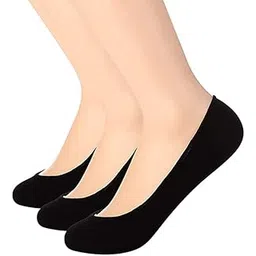 plumbury Women's Cotton Blend/Girl's Non Slip No Show Socks/Socks Liner (Pack Of 3)-picture-24