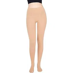 plumbury Women's High Waist Stretchable Pantyhose Opaque Stockings Tights For Women, Beige-picture-46