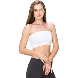 plumbury Women's Nylon Spandex Non-Padded Wire Free Tube Bra Bra-picture-41