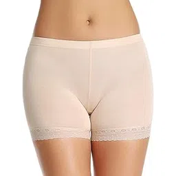 plumbury Women's/Girl's Cotton Lycra Shorts with Lace Trim - Cycling/Under Skirt/Night Shorts, Free Size-picture-26