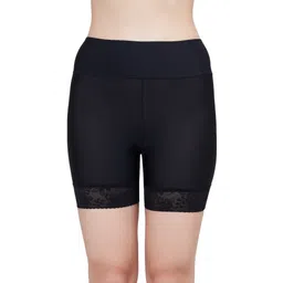 plumbury Solid Women Black Cycling Shorts image 1