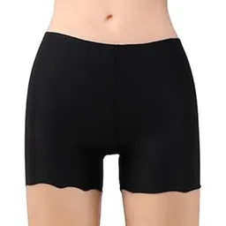 plumbury Women's/Girl's Seamless Smooth Ice Silk Boyshort Panty/Cycling Shorts/Under Skirt Shorts image 1