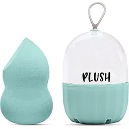 Plush Tiffany Tint Microfiber Beauty Blender with Case | Pear Cut Blender | Makeup Sponge That Saves Up to 60% Makeup | | For All Makeup Formulations | Cruelty-Free | Latex-Free | Vegan-picture-54