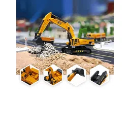 PLUSPOINT Kids Toy Excavator Bulldozer Friction Powered Construction Truck Vehicle-picture-43