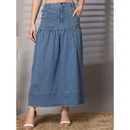 plusS A-Line Maxi Skirt-picture-29