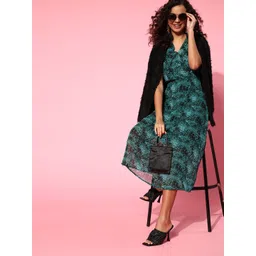 plusS Green Midi Dress-picture-40