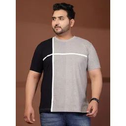 plusS Men Colourblocked T-shirt-picture-25
