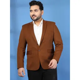 plusS Notched Lapel Collar Neck Single Breasted Blazer-picture-18