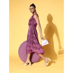 plusS Purple Midi Dress-picture-41