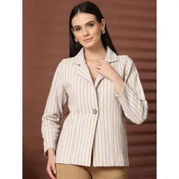 plusS Striped Single Breasted Blazer-picture-27