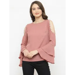 plusS Women Pink Embellished Top-picture-24