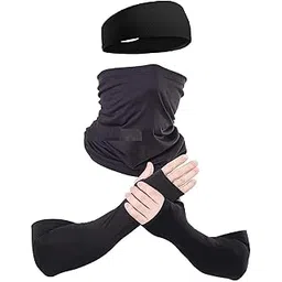 PlutoProm Arm Sleeves Uv sun protection Face Bandana & Headband sports and driving hand cover sleeves for men and women, cycling, cricket, running, driving, protect your skin-picture-27