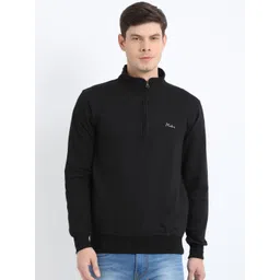 Plutus Men Black Solid Sweatshirt-picture-26
