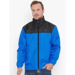 Plutus Men Blue Lightweight Windcheater Sporty Jacket-picture-32