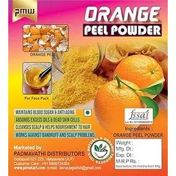 Pmw - Grade A Quality Orange Peel Powder - 300 Grams-picture-53