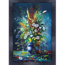 PnF Black & Blue Floral And Botanical Wall Art-picture-35