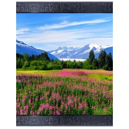 PnF Black & Blue Wooden Floral and Botanical Wall Paintings-picture-40