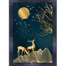 PnF Black & Gold-Toned Wooden Birds and Animals Wall Art-picture-38