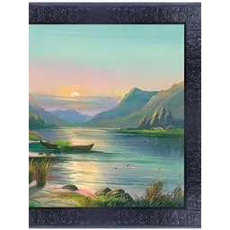 PnF Black & Green Floral and Botanical Wooden Painting Wall Art-picture-39