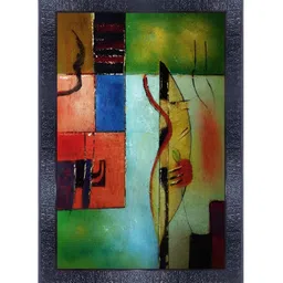 PnF Black & Green Glass Abstract Painting Wall Art-picture-27