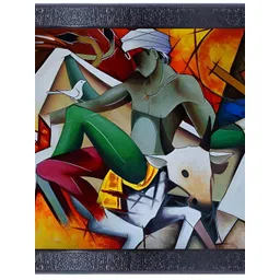 PnF Black & Green Glass Abstract Wall Art-picture-20