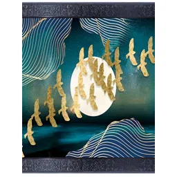 PnF Black & Green Glass Floral and Botanical Painting Wall Art-picture-23