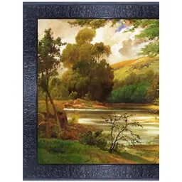 PnF Black & Green Glass Floral and Botanical Painting Wall Art-picture-17