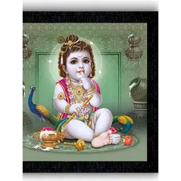 PnF Black & Green Paper Religious Wall Painting-picture-20