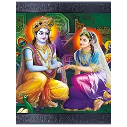 PnF Black & Green Religious Wooden Painting Wall Art-picture-27