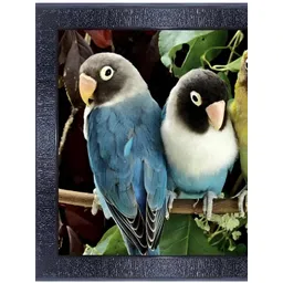 PnF Black & Green Wooden Birds And Animals Wall Painting-picture-21