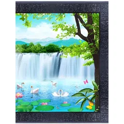 PnF Black & Green Wooden Floral and Botanical Painting Wall Art-picture-38