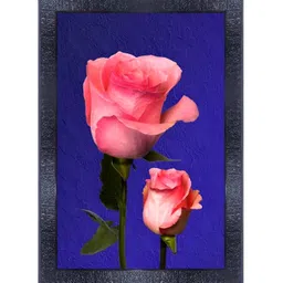 PnF Black & Pink Floral and Botanical Wooden Painting Wall Art-picture-10