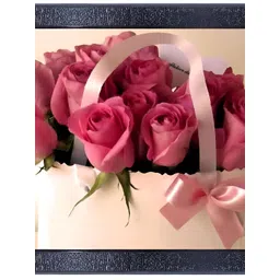 PnF Black & Pink Synthetic Wooden Floral and Botanical Wall Painting-picture-26