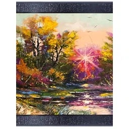 PnF Black & Pink Wooden Floral and Botanical Painting Wall Art-picture-13