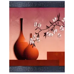 PnF Black & Pink Wooden Floral and Botanical Paintings Wall Art-picture-20