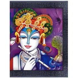 PnF Black & Purple Religious Wooden Painting Wall Art-picture-33