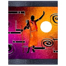 PnF Black & Purple Wooden Painting Wall Art-picture-11