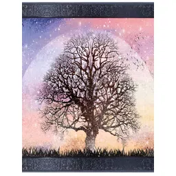 PnF Black & Purple Wooden Painting Wall Art image 1