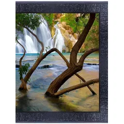 PnF Black & Red Floral and Botanical Wooden Painting Wall Art-picture-18