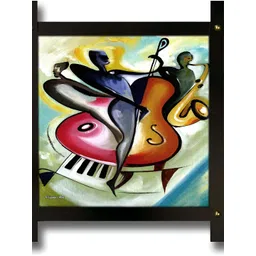PnF Black & Red Wooden Painting Wall Art-picture-32