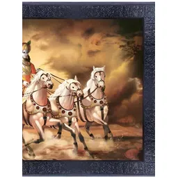 PnF Brown & Black Shri Krishna Religious Wooden Painting Wall Art-picture-28