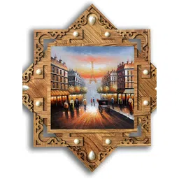 PnF Brown & Blue Wooden Painting Wall Art-picture-28