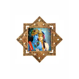 PnF Brown & Blue Wooden Religious Wall Painting-picture-23