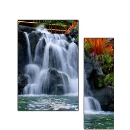 PnF Green & White 3 Pieces Wooden Floral and Botanical Wall Stickers-picture-13