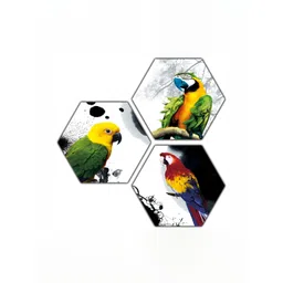 PnF White & Green 3 Pieces Paper Other Wall Painting-picture-10