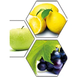 PnF White & Green 3 Pieces Wooden Painting Wall Art image 1