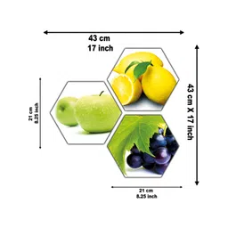 PnF White & Green 3 Pieces Wooden Painting Wall Art image 2