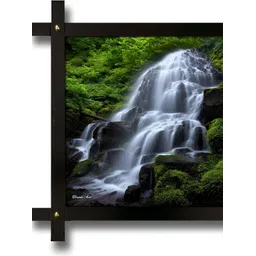 PnF White & Green Wooden Floral And Botanical Wall Painting-picture-34