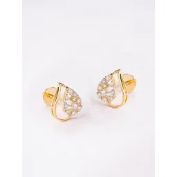 P.N.Gadgil Jewellers 14k Gold Luminous Glow Stud Diamond Earrings For Women-picture-31